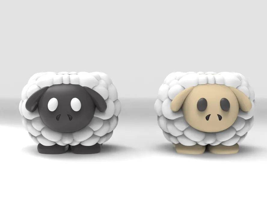 sheep flower pot planter pencil holder