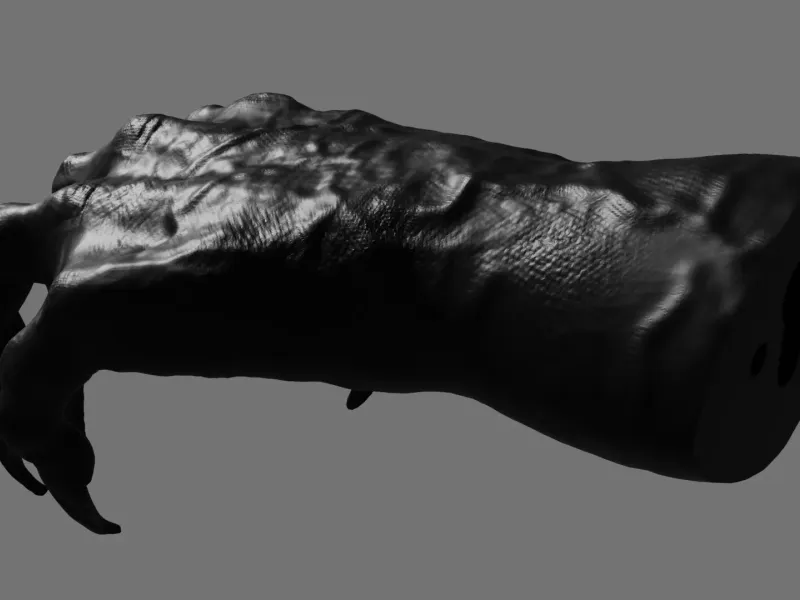 Sieradenhouder Daemon hand 3D-model