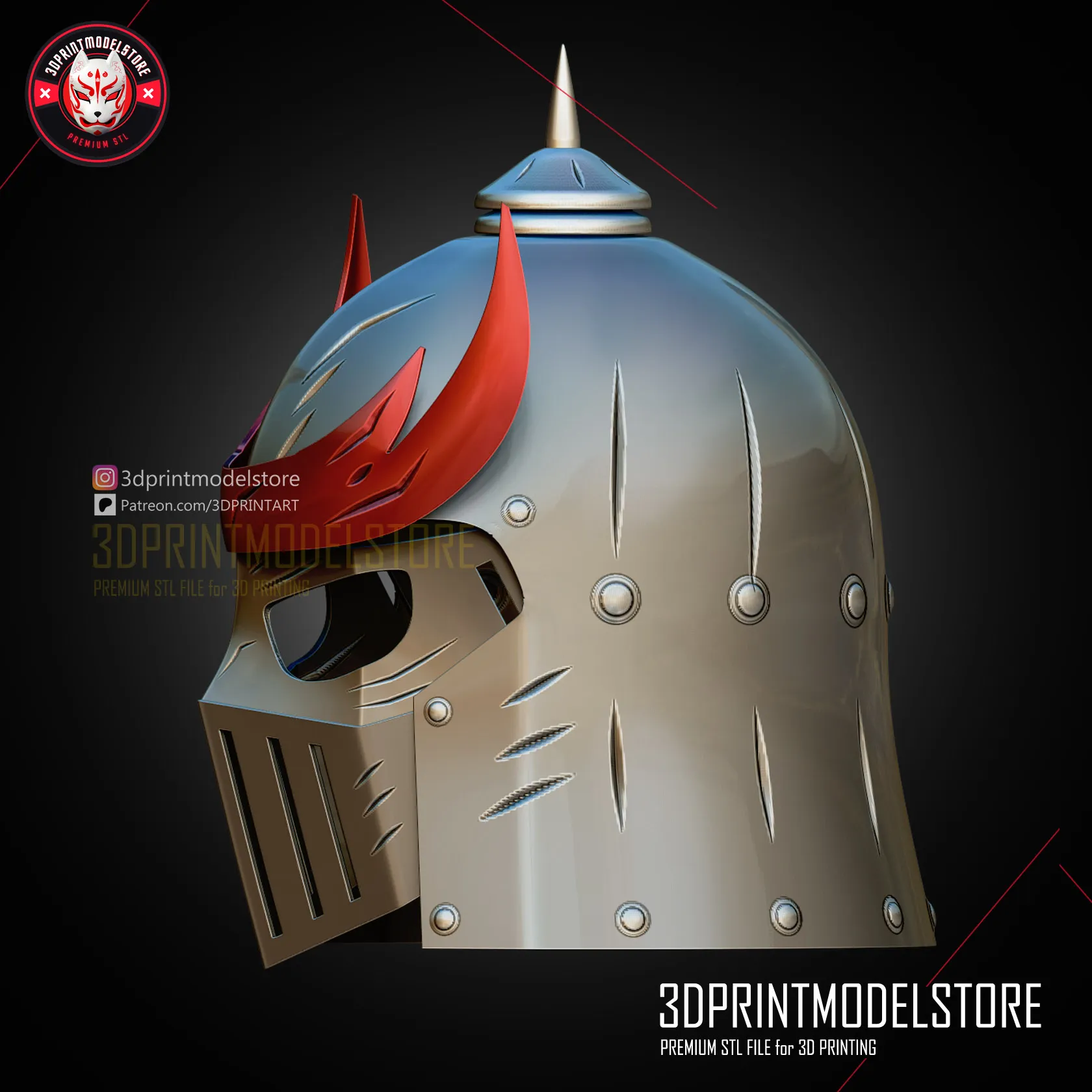 Avatar Fire Nation Soldier Helmet - Premium 3D Print Cosplay
