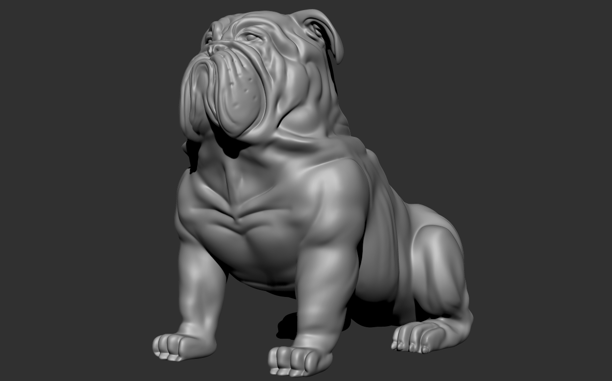 BULLDOG_INGLES_SCULPTURE_DOG_BULDOGS | 3D models download | Creality Cloud