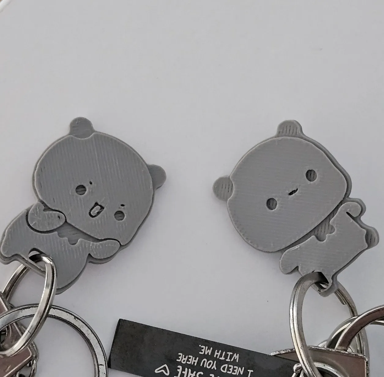 Couple keychain and wall holder - Bubu and Dudu
