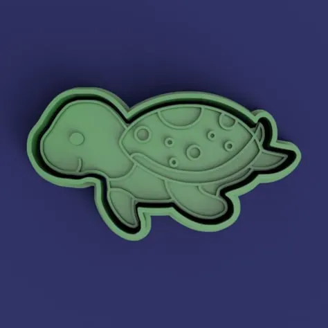 cortante + estampa de tortuga marina / sea ​​turtle cutter