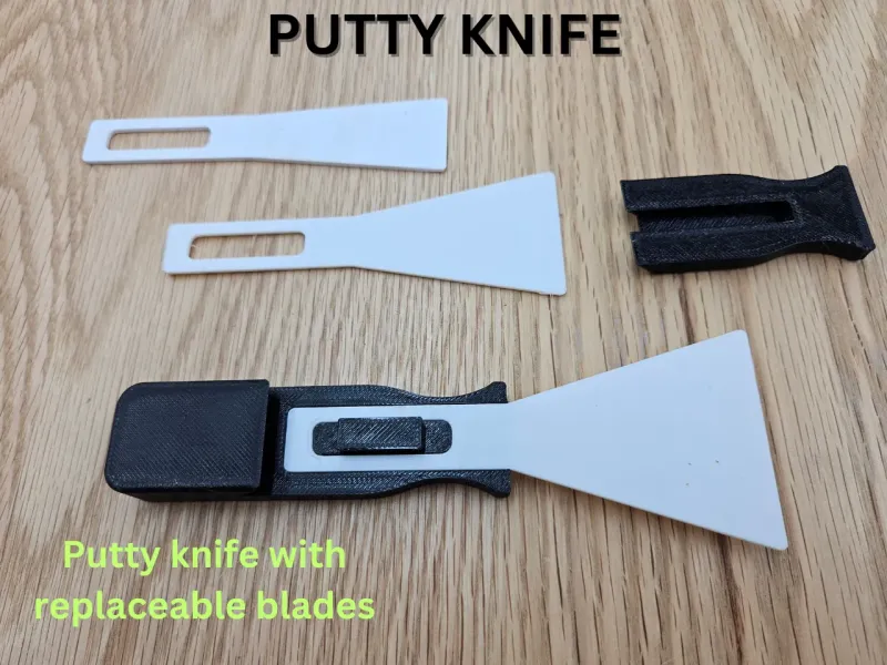 PUTTY KNIFE WITH REPLACEABLE BLADES