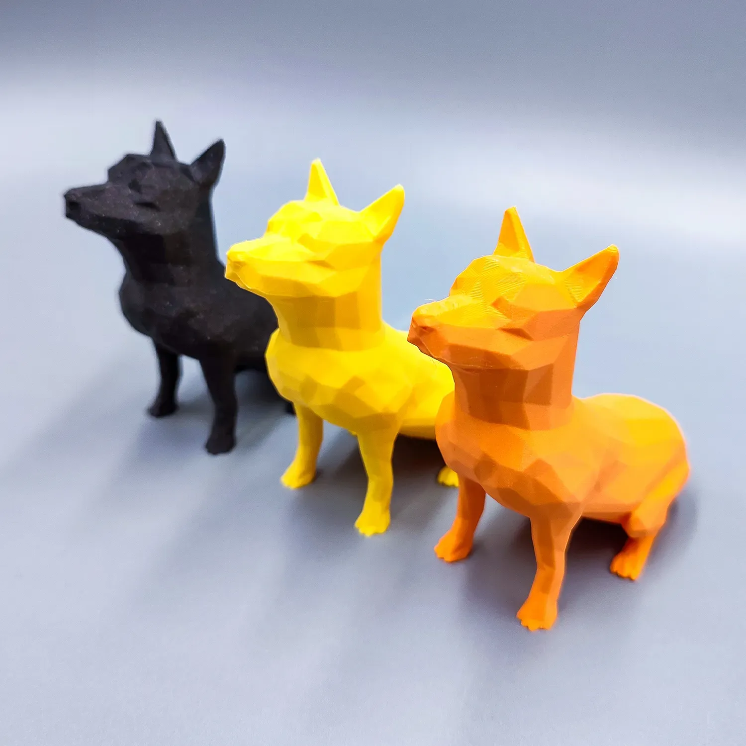 Low Poly Puppy Dog Set - No Support