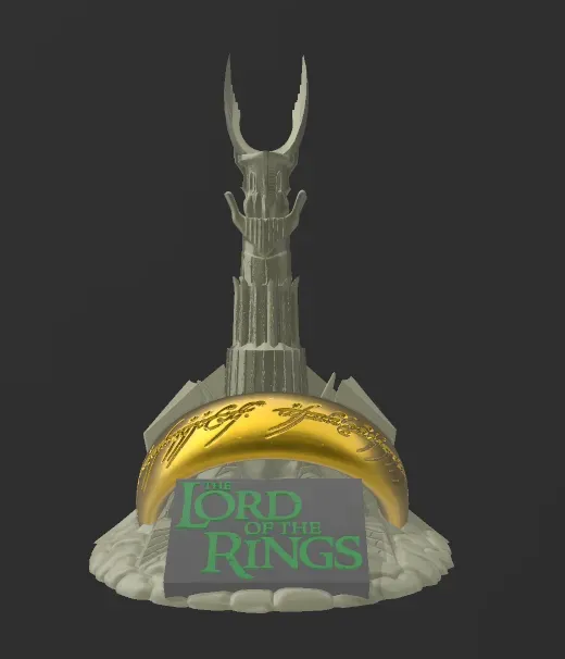LOTR Display w/without words