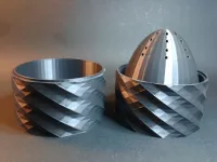 Self Watering Draining Low Poly Spiral Twist Planter Pot-2