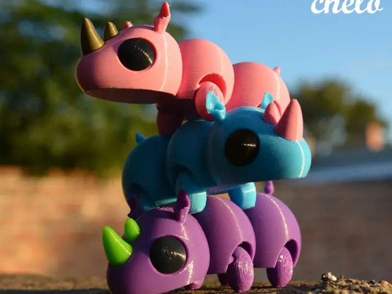 Mini Rinoceronte Flexi Súper Tierno