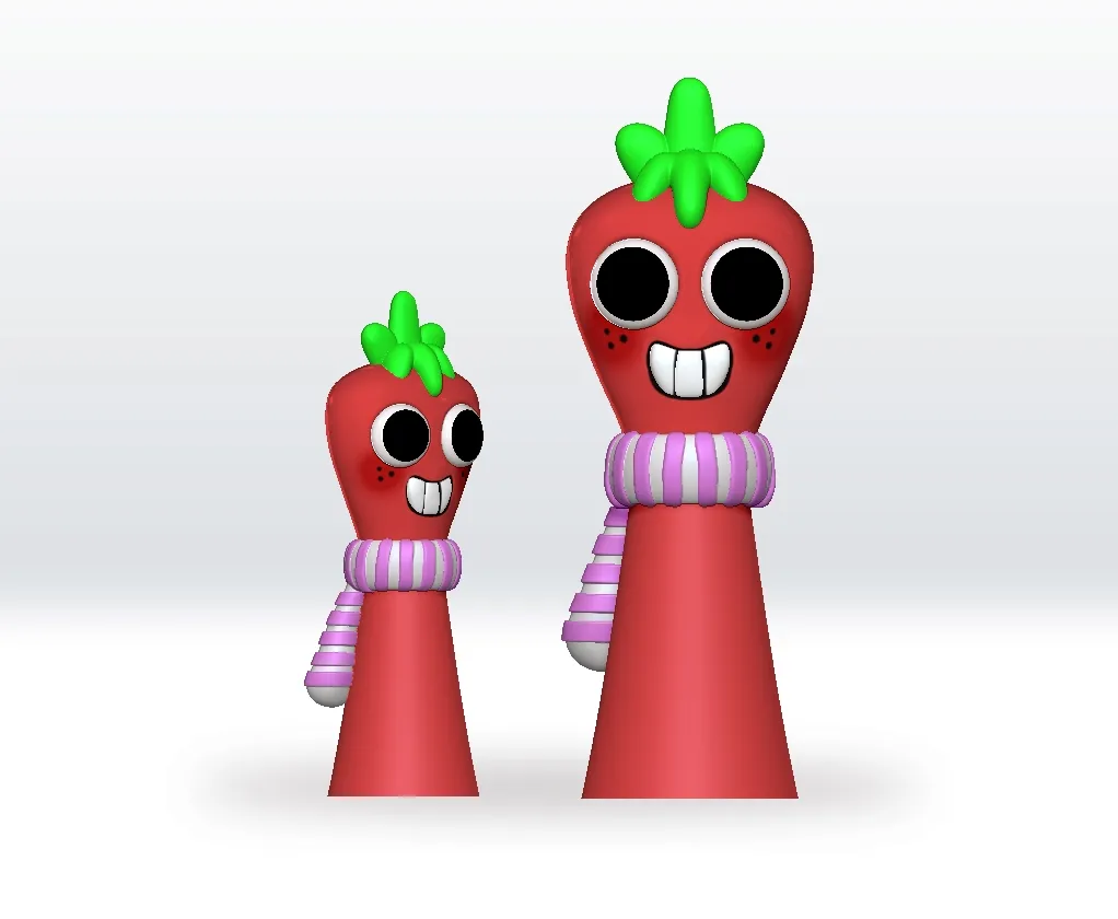 Sprunki Sprout STL 3D Model Dandys World Character Fanart