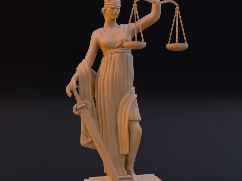 Vrouwe Justitia Sculptuur