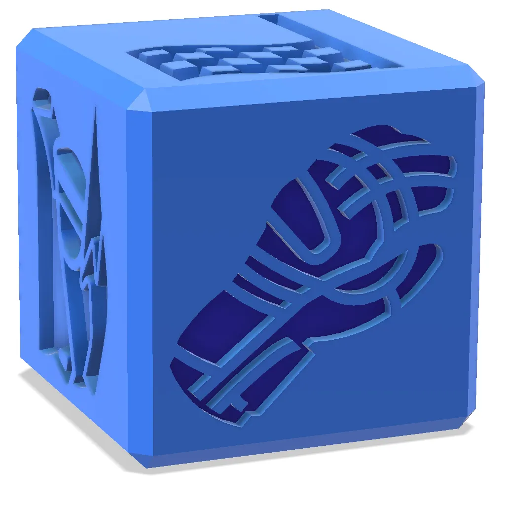 MOTORCYCLE THEME CUBE FOR PLAYDOUGH AND EDUCATIONAL PLAY