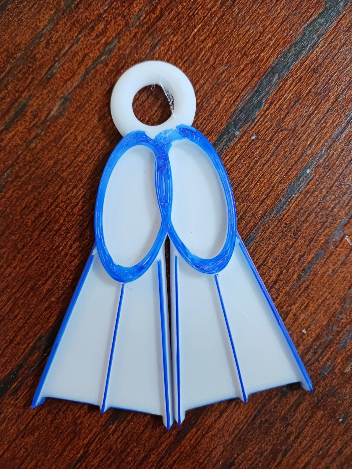 Swim fin bag tag