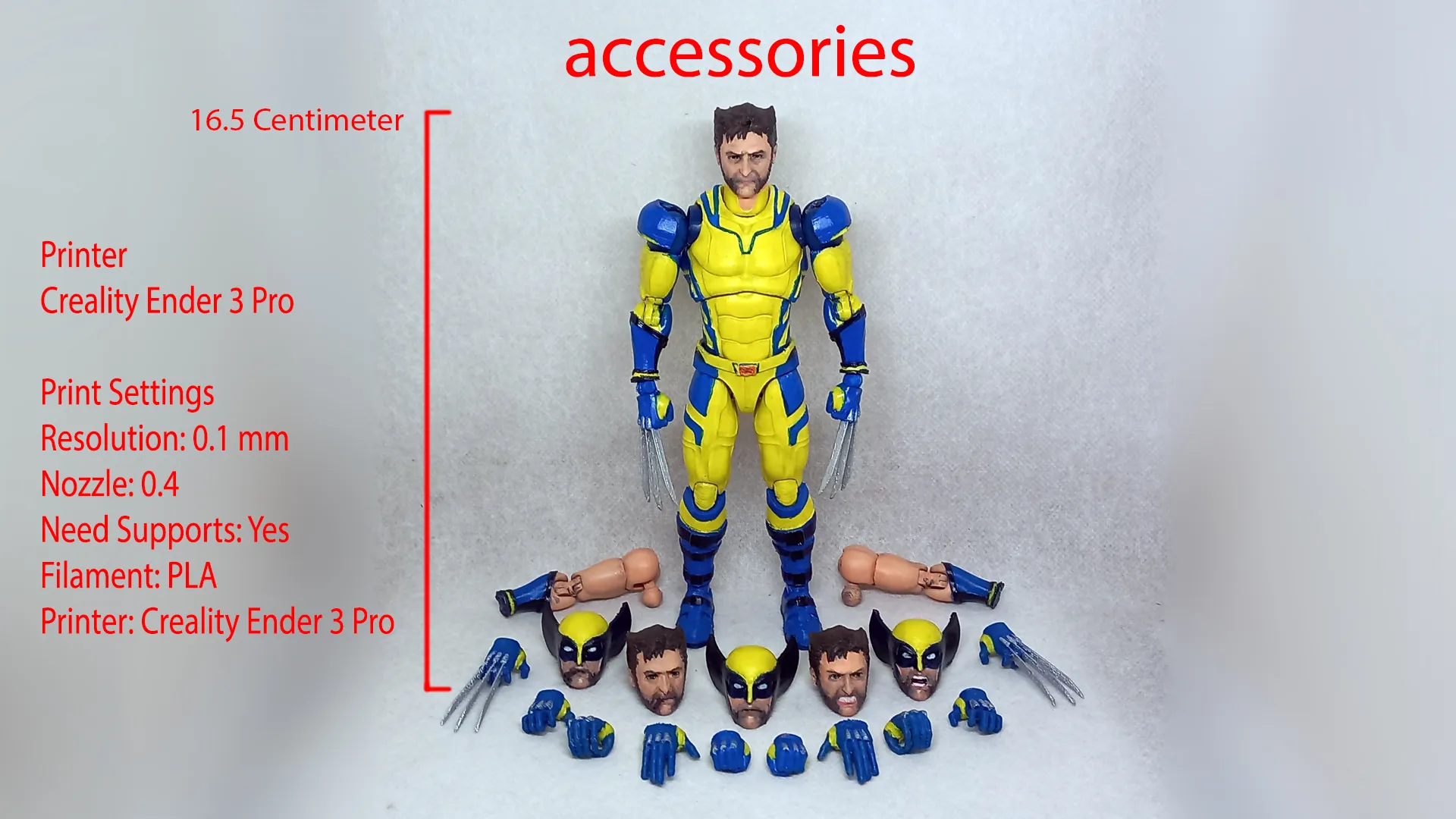 Wolverine V02 1/12 Articulated Action Figure | 3D Models Download ...