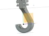 Shower curtain hook.-0