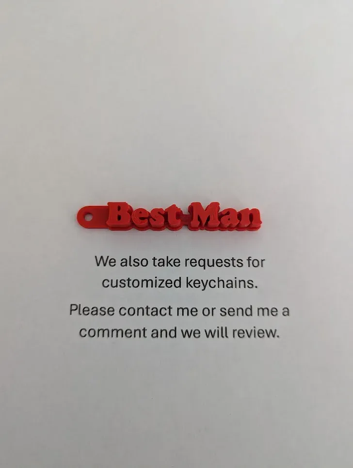 Best Man Keychain