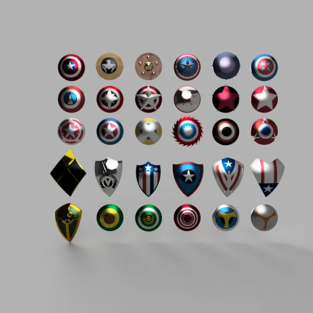 Marvel Comics Captain America Shields & related