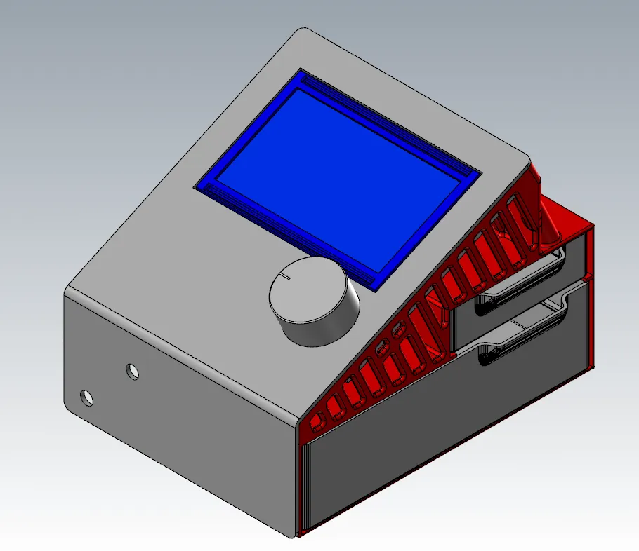 LCD Back Cover and Double Drawer for Creality Ender 3 Pro