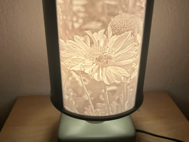 Lithophany beekeeper / bee+ Support Dia 160 E14