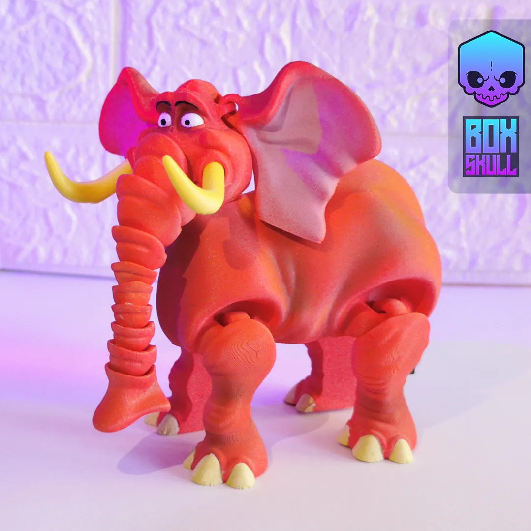 TANTOR TARZAN'S ELEPHANT - FLEXI - ARTICULATED FIGURE, PRINT