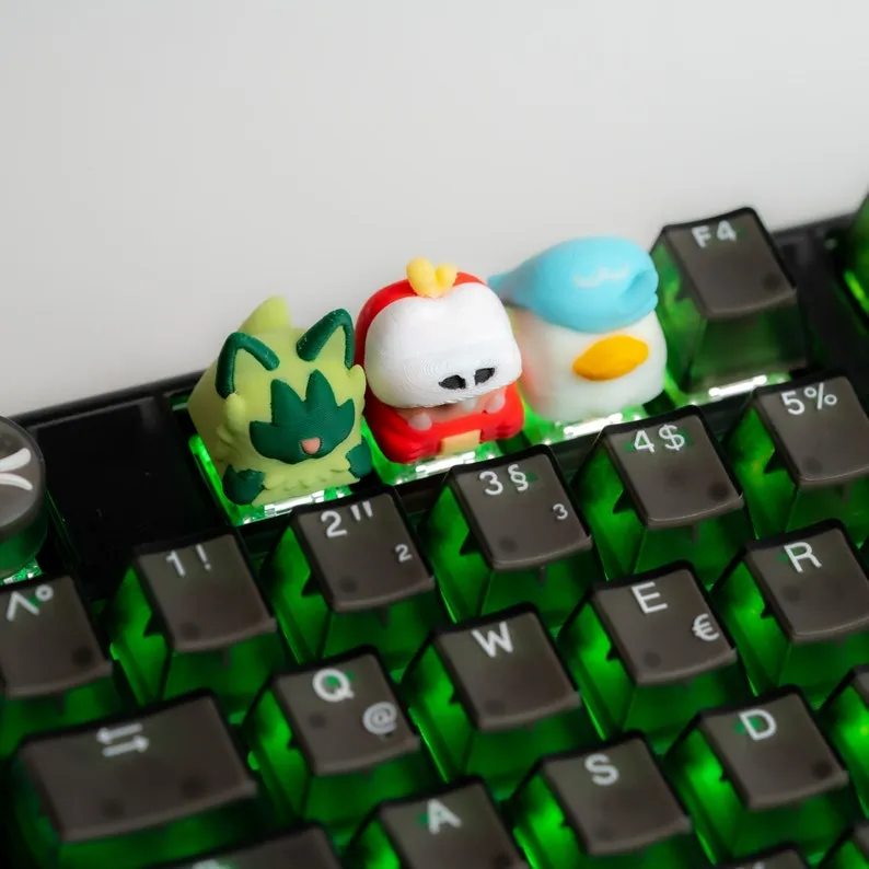 Poke Gen 9 starters - Keycaps Collection - Mechanical keyboa