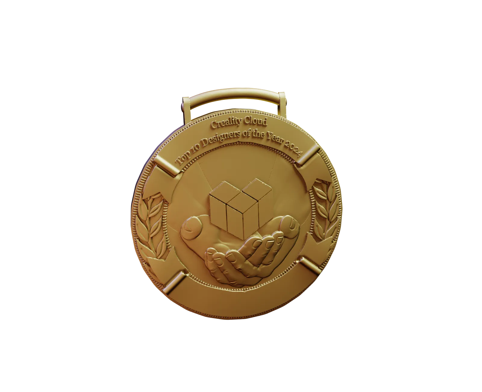 Creality Cloud Top Designers of the Year 2024 medal