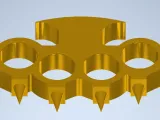 Knuckle duster with spikes-0