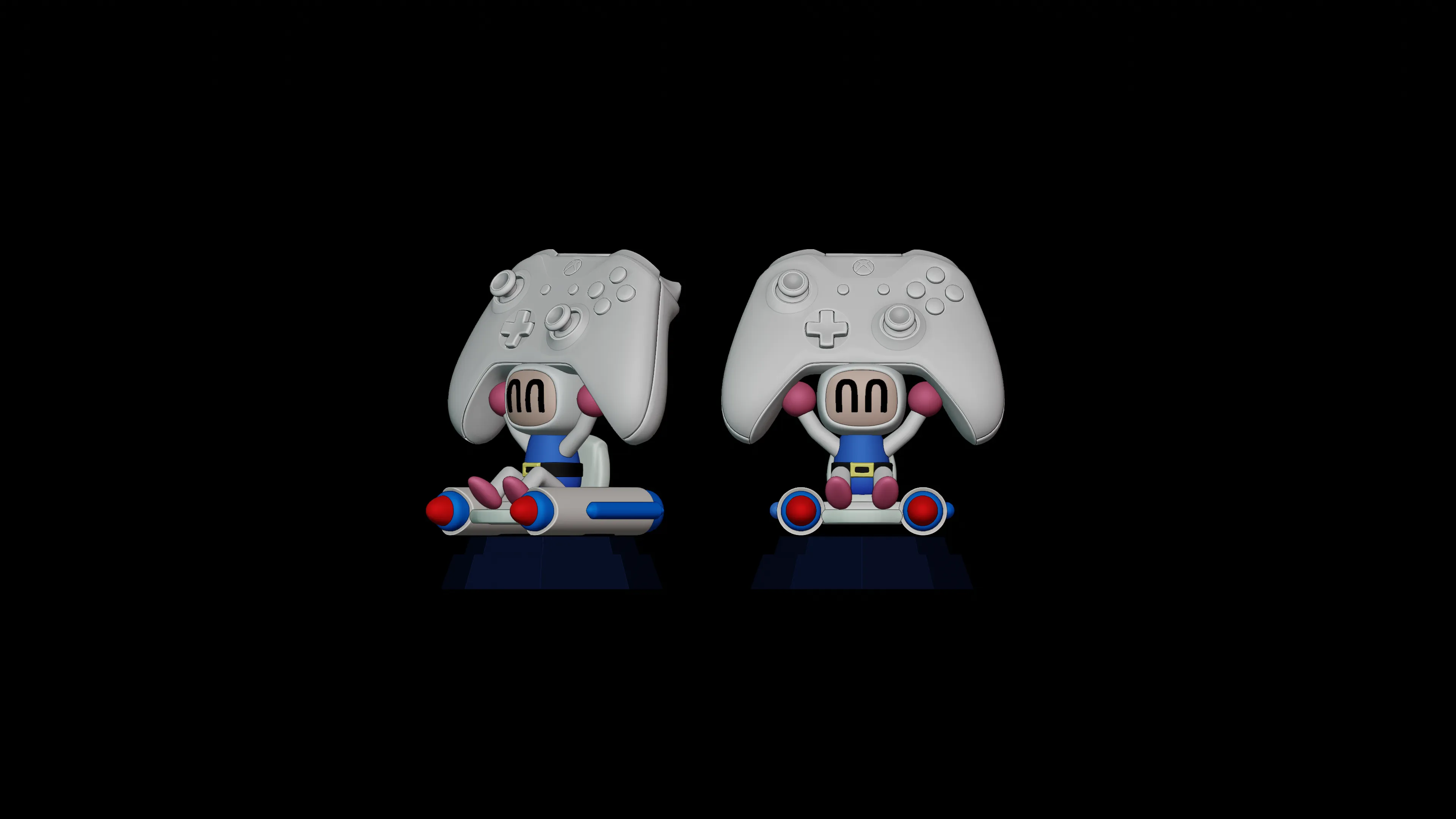 Bomberman 4 Joystick Stand Figure