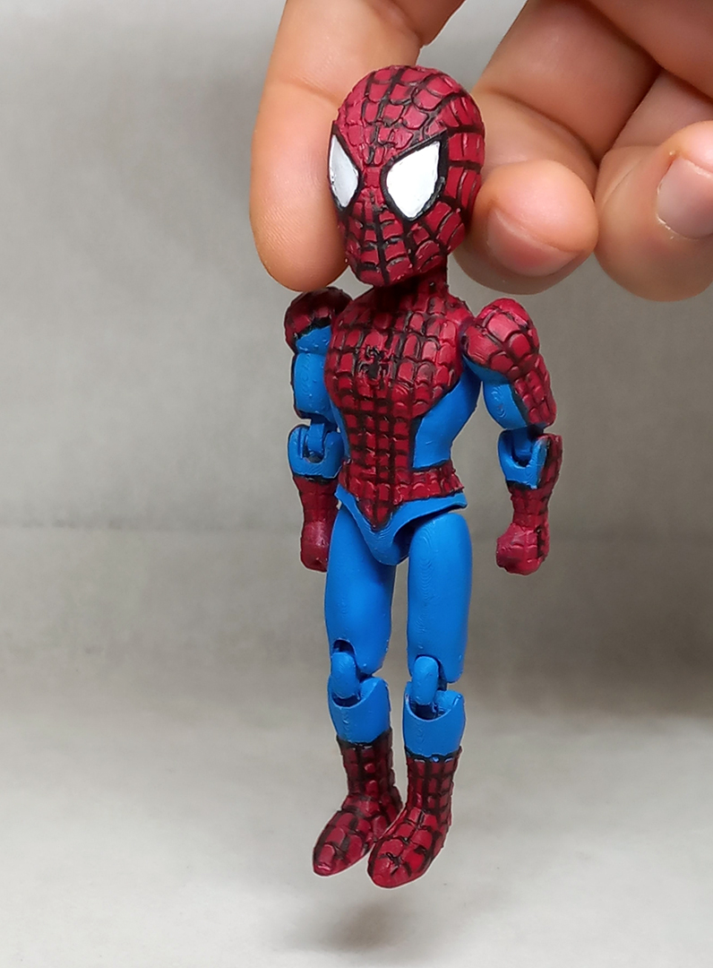 flexible SPIDER MAN (Print in place No Supports) | 3D models download ...