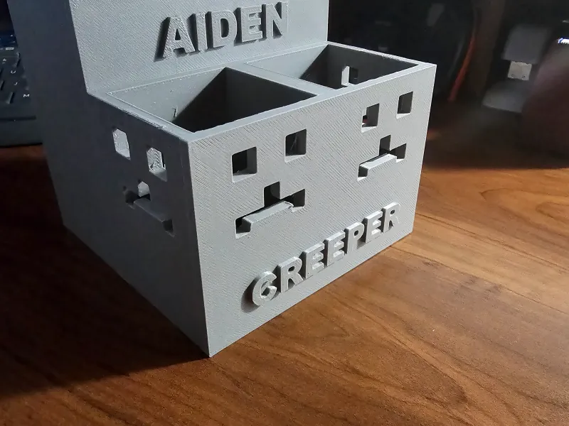 Creeper Pencil Holder