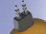 Base Rodin Coil .STL 185mm. x 65mm. Diameter 2 x BNC Connect-5