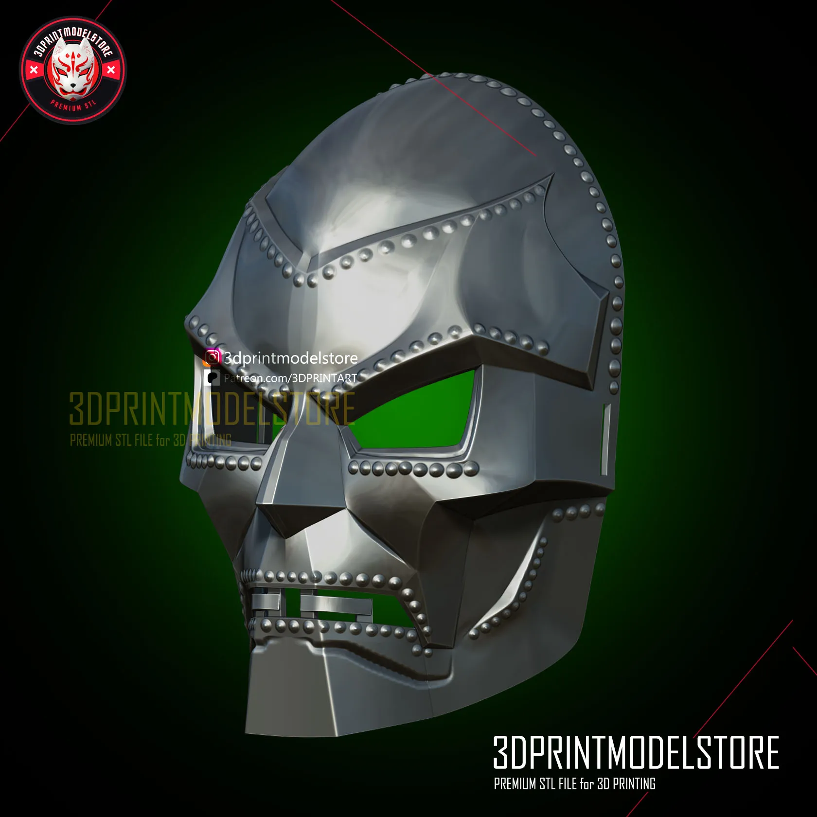 Dr Doom Mask - Marvel Doctor Doom Helmet Cosplay FREE STL
