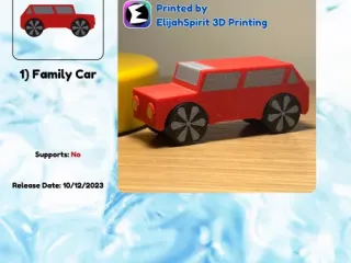 Multicolor Print in Place Car
