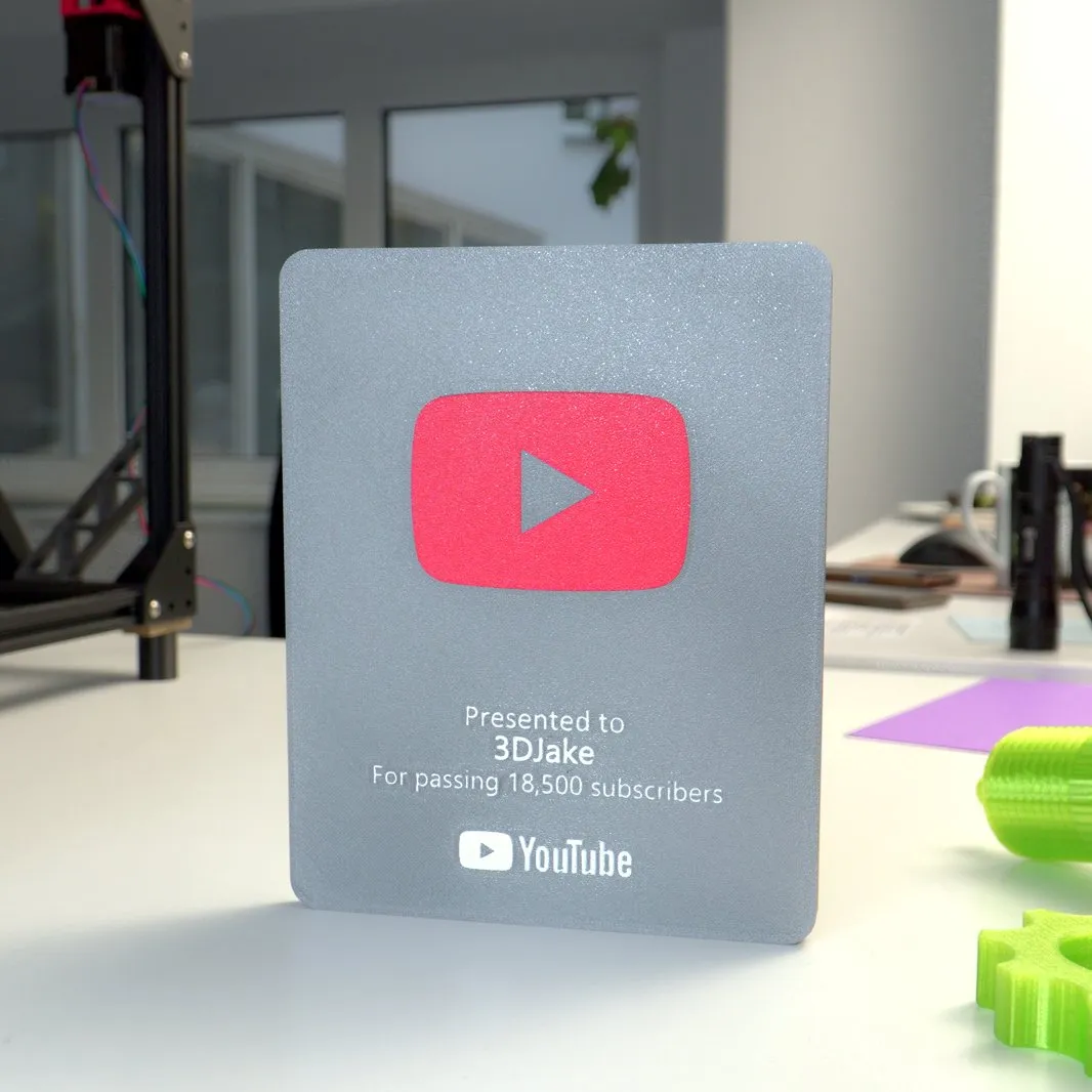 YouTube Subscribers Customizable Play Button