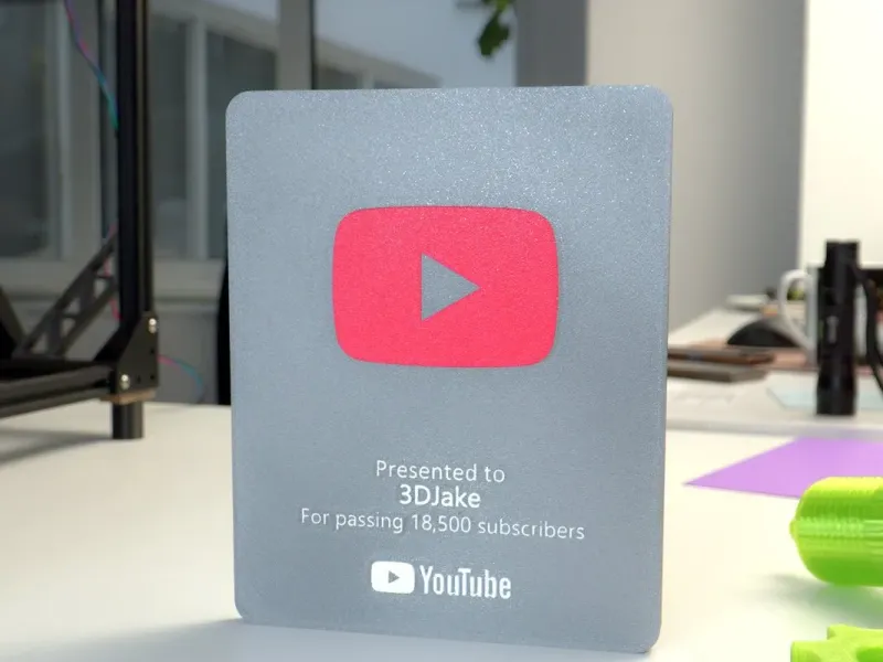 YouTube Subscribers Customizable Play Button