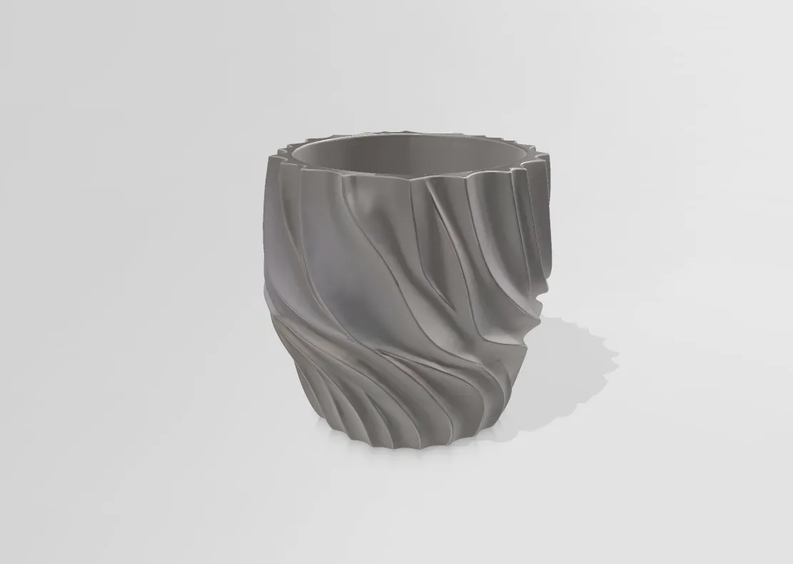 Modern abstract decorative pot