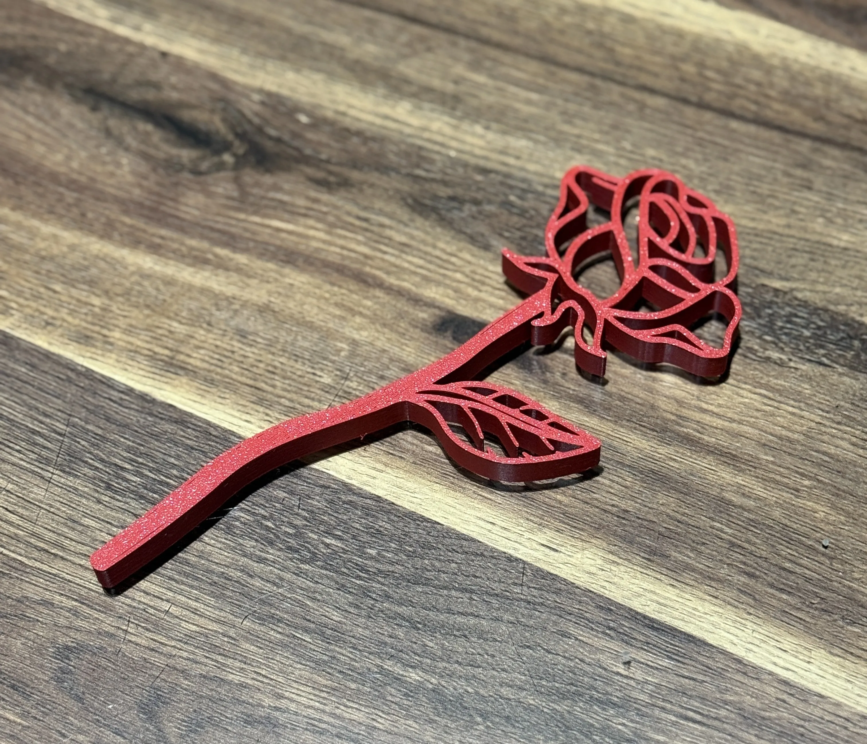 ROSE WITH MINI VASE / THREE DIFFERENT ROSE DESIGNS