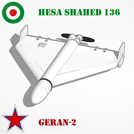 Drone militaire HESA Shahed 136/Geran-2