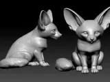 Fox Poses - Red fox statue - decor - 3D print-3