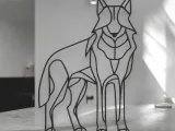 Wolf Line Art - Desktop Line Art-2