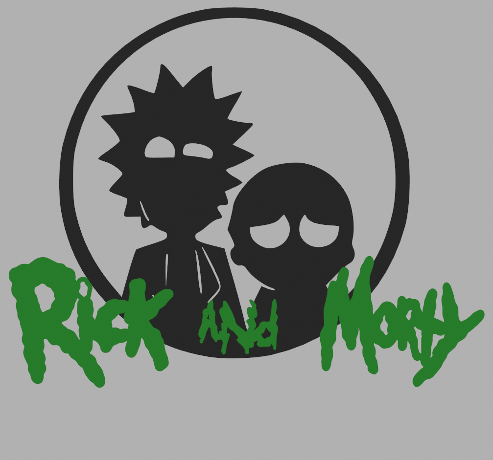 Rick and Morty standing | 3D models download | Creality Cloud