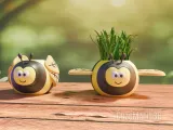 flower pot Bee pencil holder STL 3MF-2