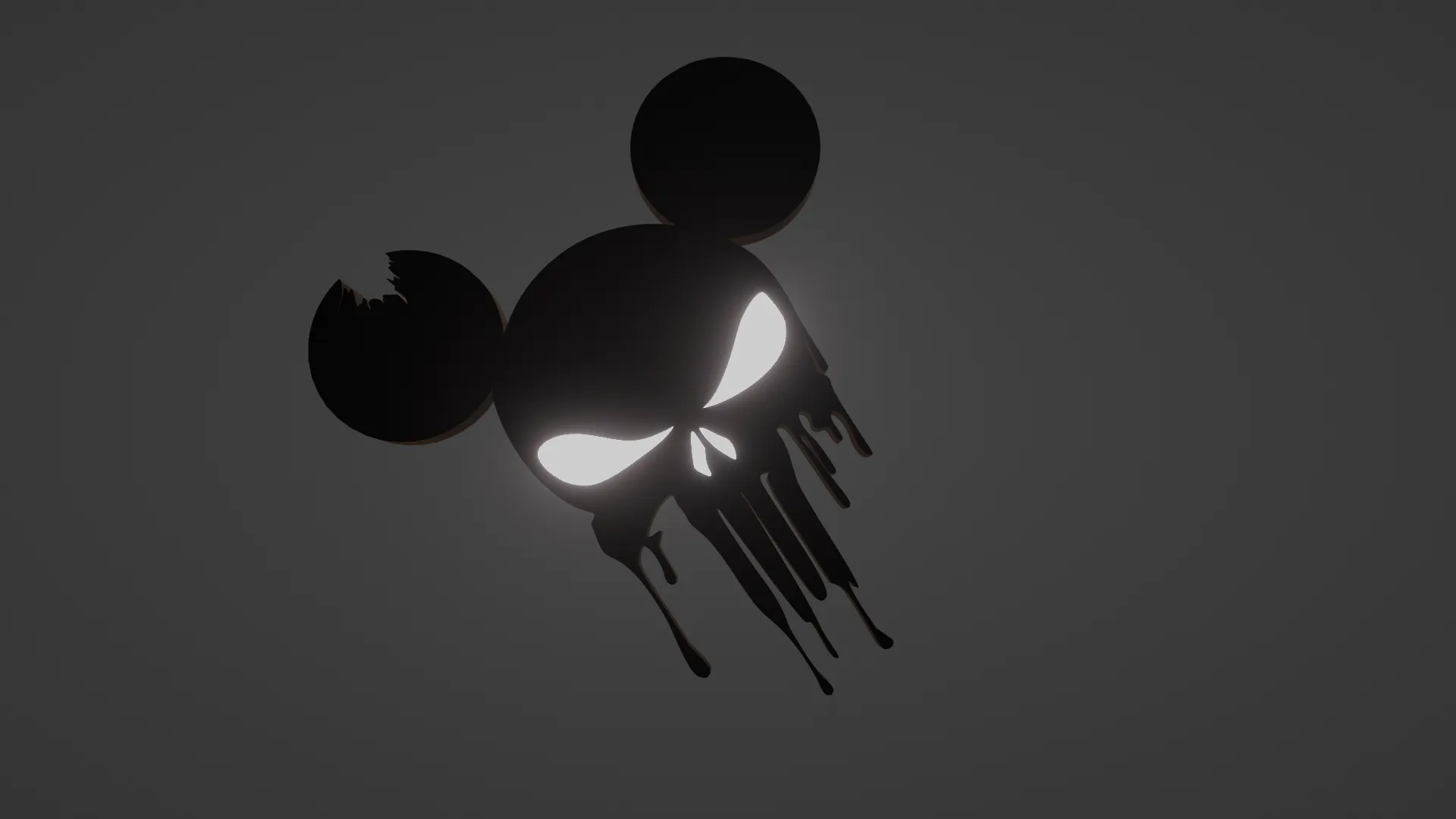 Punisher Skull Mickey Mouse - keychain