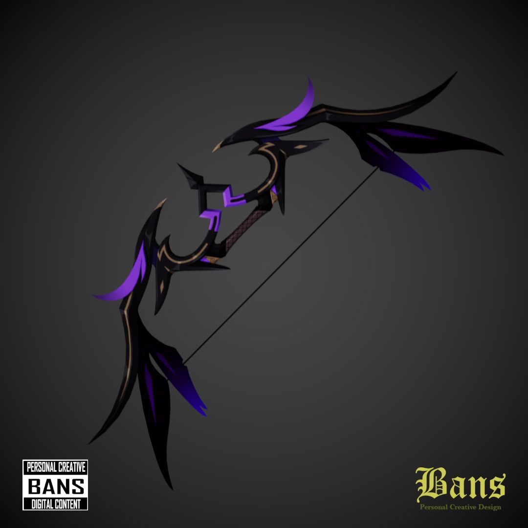 GENSHIN IMPACT MITTERNACHTS WALTZ BOW 3D models download Creality