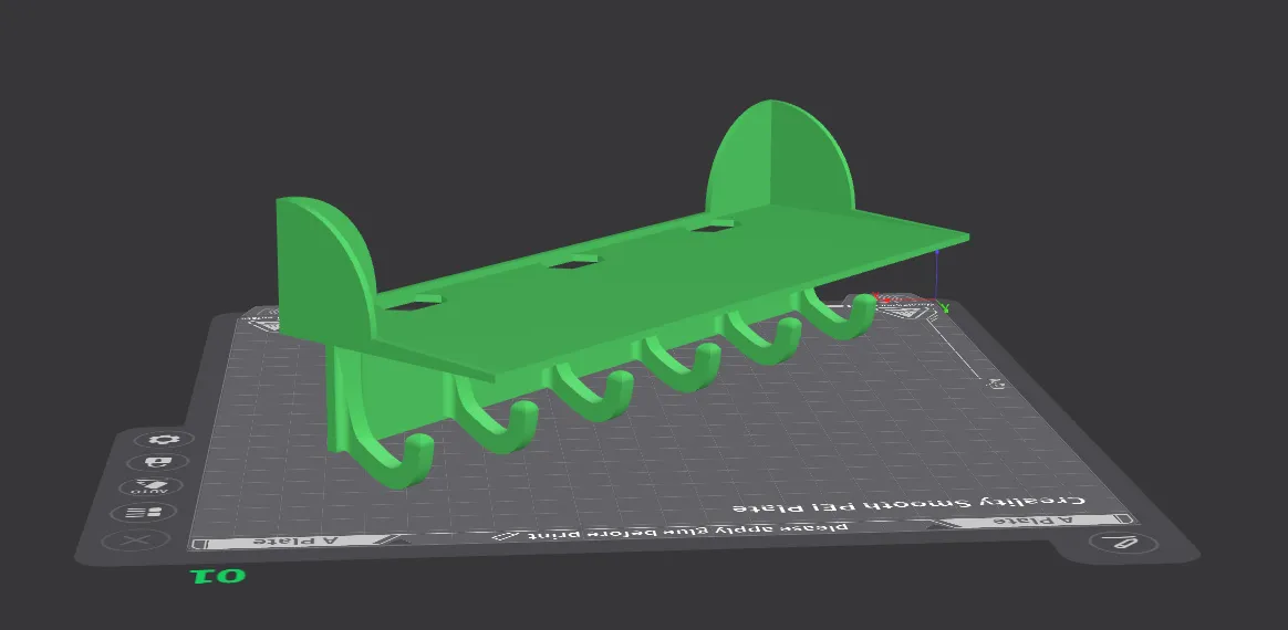 key hooks and shelf for wall