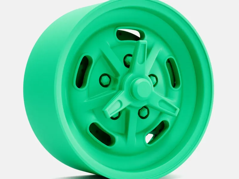 1/24 Scale, 15x7 Kidney Bean Wheel and Brake