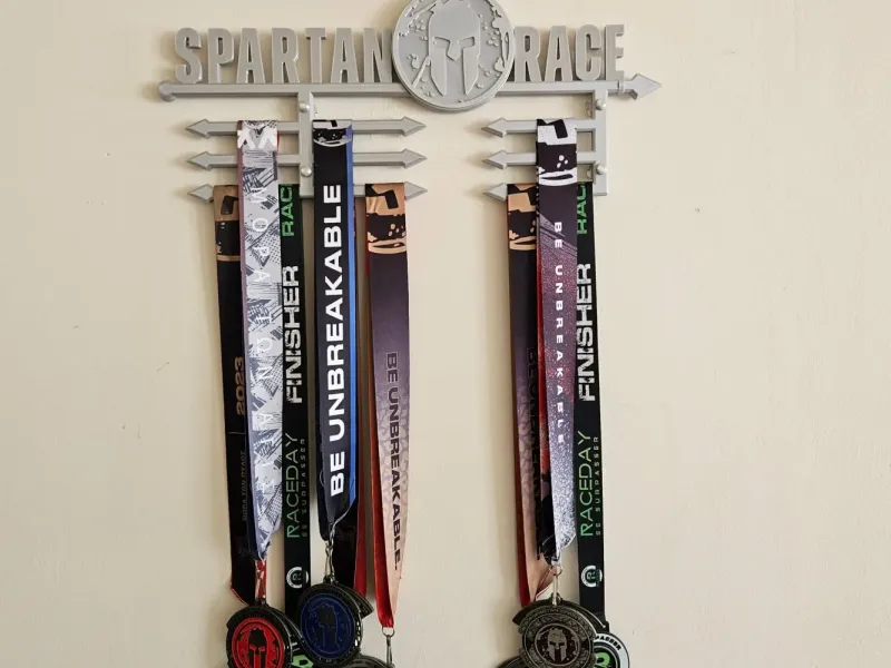 🏅 Porte-Médailles Spartan Race - Support Murale 🏅