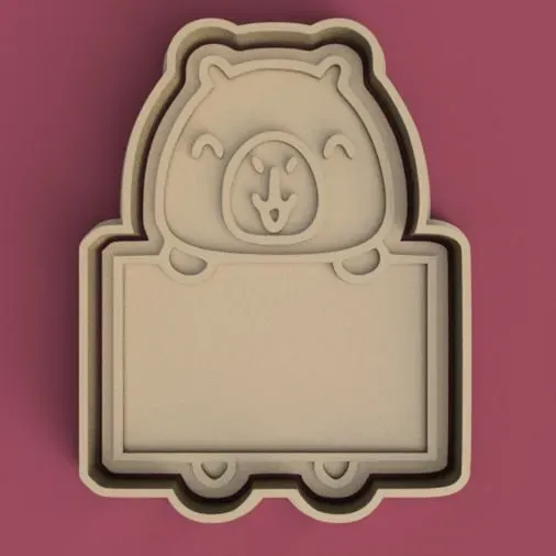 Cortante + Estampa de Carpincho / Capybara Cutter + Stamp