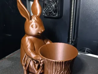 Easter Bunny Toy Pot Planter