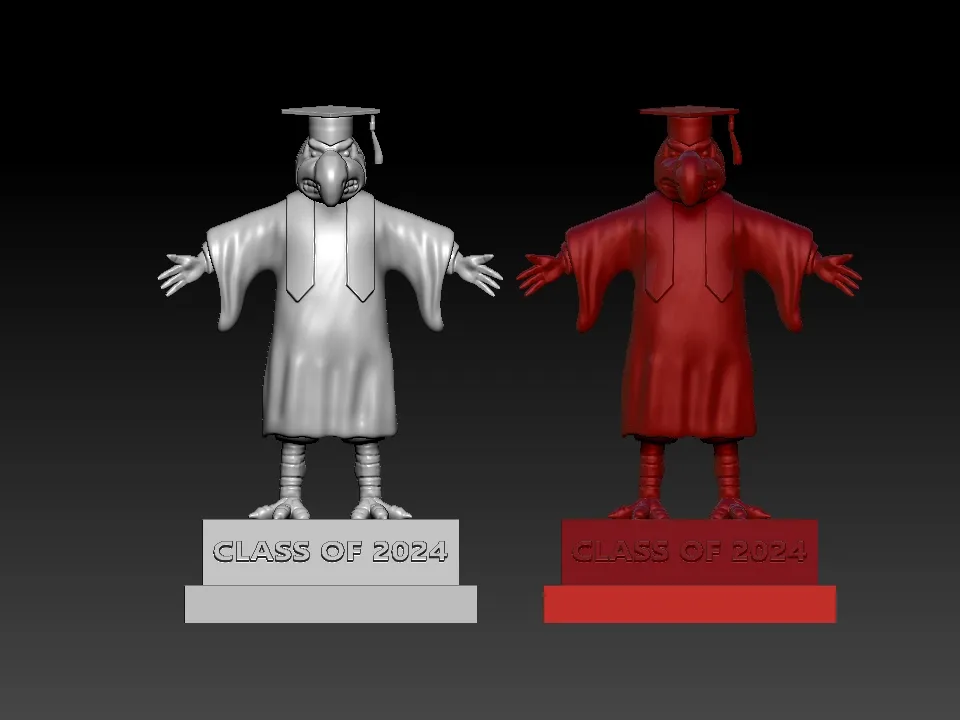 MASCOTA DE ABSOLVIRE UNIVERSITATEA DIN LOUISVILLE - 3D PRINT