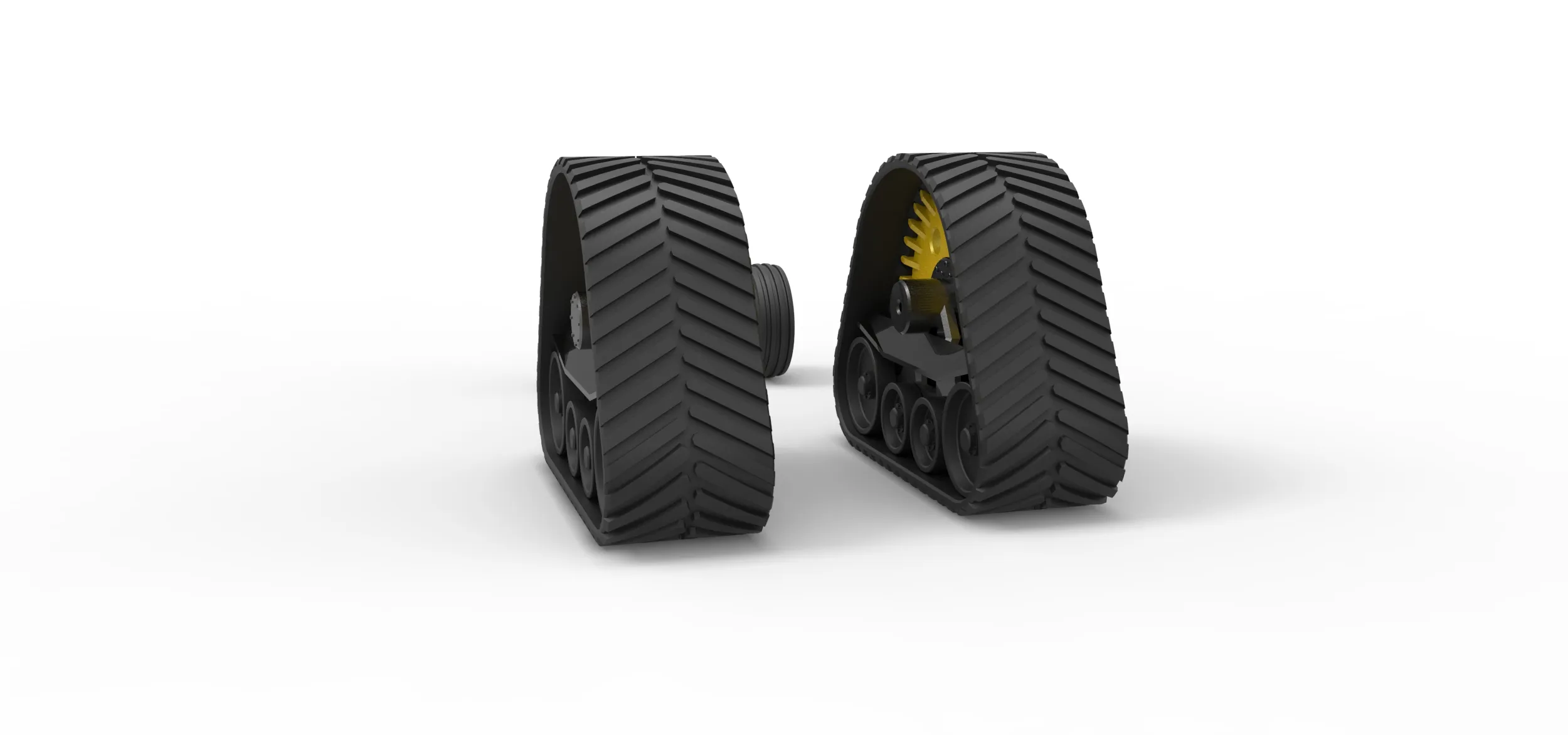 Wheel set of Pro Stock Pulling Tractor Version 2 Scale 1:25
