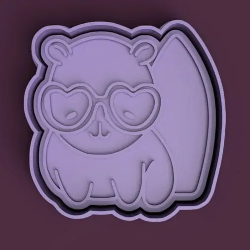 Cortante + Estampa de Carpincho / Capybara Cutter + Stamp